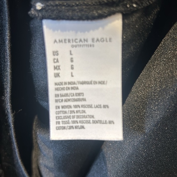 American Eagle Black Ruffled Lace Romper 
Size L - Picture 13 of 17